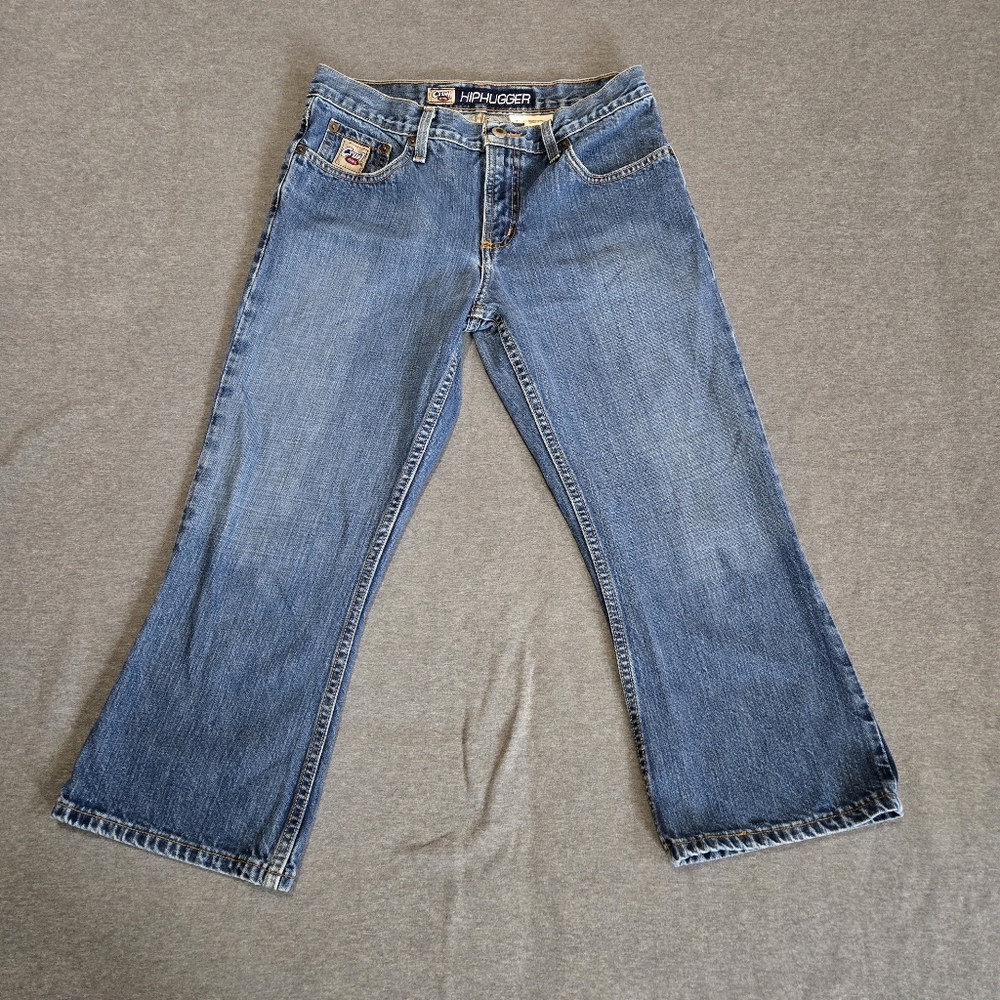 Cruel Girl Hiphugger Denim Capris Size 7 Y2K Coastal Cowgirl Western Country